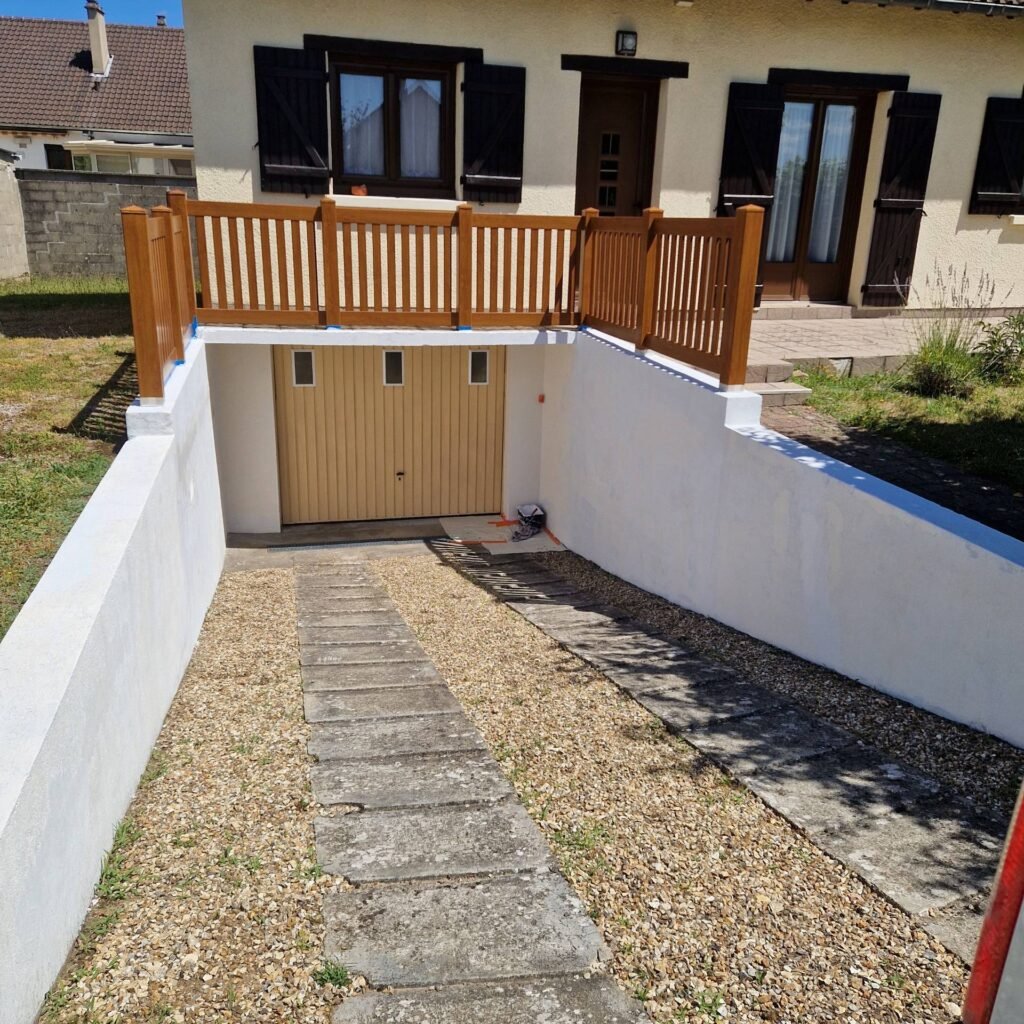 Rénovation de façade et muret à ROMILLY-SUR-ANDELLE