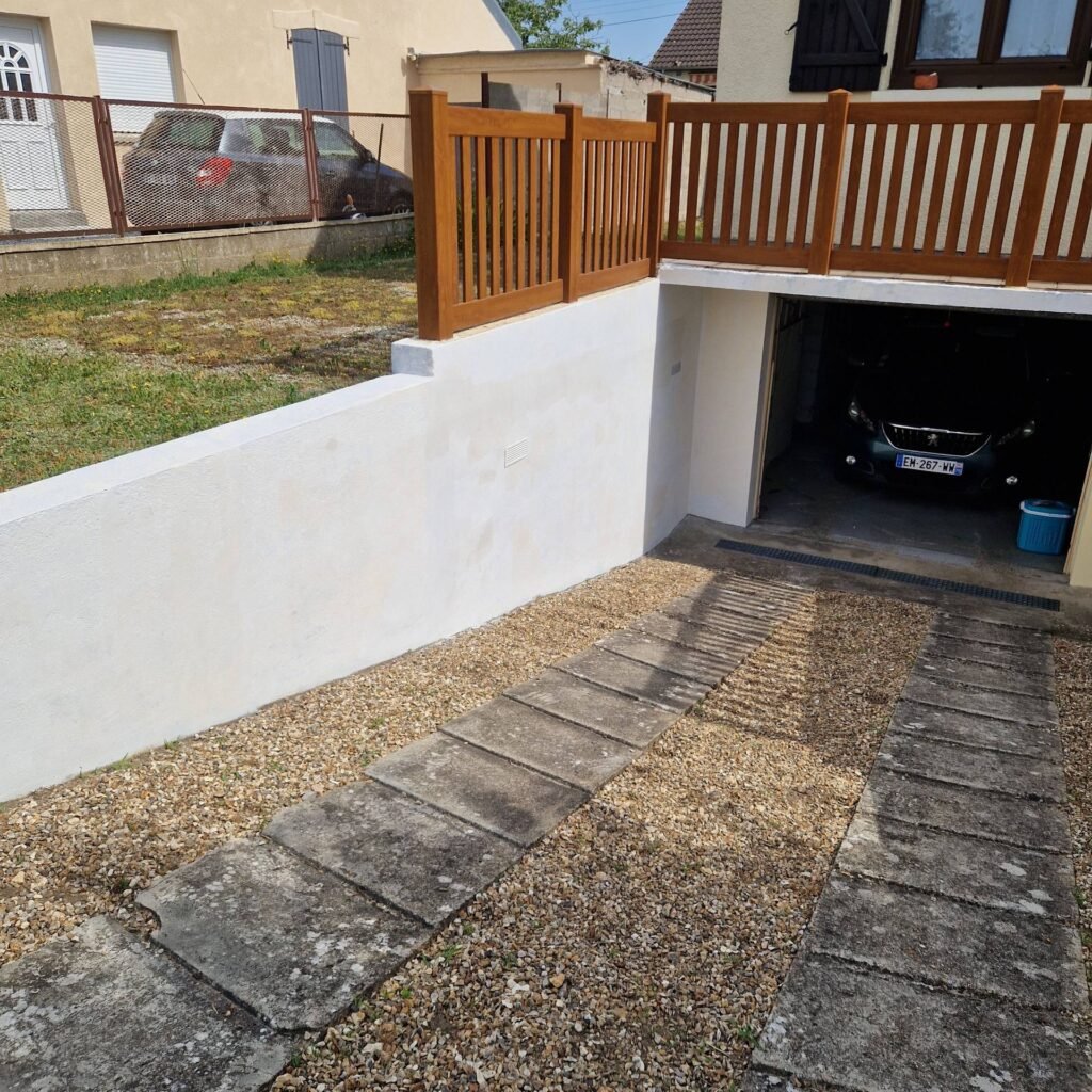 Rénovation de façade et muret à ROMILLY-SUR-ANDELLE